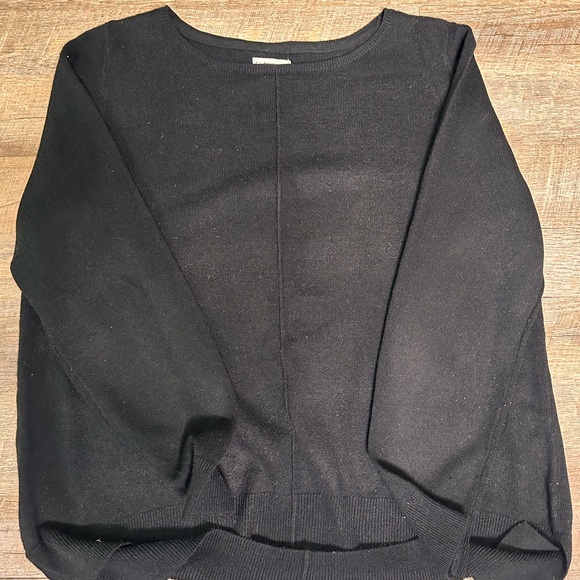 Croft & Barrow Classic Black Crew Neck Sweater - Picture 6 of 11